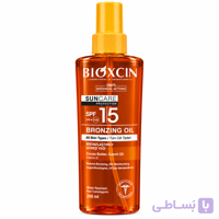 روغن برنزه‌کننده و ضد آفتاب بیوکسین Bioxcin Suncare Bronzing Oil SPF 15 حجم 200 میلی‌لیتر