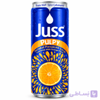 نوشیدنی پالپی آناناس جوس Juss Pulpy با تکه‌های آناناس حجم 250 میلی‌لیتر