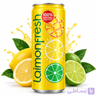 باکس ۱۲ عددی نوشیدنی گازدار لیمو، لایم و نعناع Laimon Fresh Mint حجم 330 میلی‌لیتر