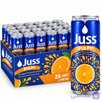 باکس ۲۴ عددی نوشیدنی پالپی آناناس جوس Juss Pulpy حجم 250 میلی‌لیتر