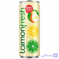 نوشیدنی گازدار گلابی، لایم و لیمو Laimon Fresh Pear حجم 330 میلی‌لیتر
