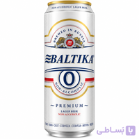 پک ۲۴ عددی بالتیکا Baltika 0 Premium Lager بدون الکل حجم 450 میلی‌لیتر