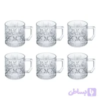 لیوان نوری تازه مدل Stella کد NT20700600w بسته 6 عددی