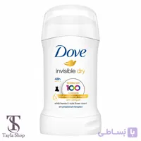 ضدتعریق استیکی زنانه داو مدل Invisible Test on 100 Color