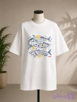 تیشرت طرح Sardines & Lemon