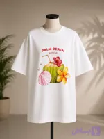 تیشرت طرح Palm Beach