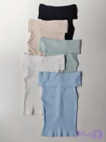 کراپ یقه قایقی (آف شولدر) آستین حلقه ای - Boat-neck (off-shoulder) crop with ring sleeves