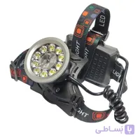 چراغ پیشانی کینساچ مدل 11 لامپ کد KS021-10+1 رنگ نور مهتابی