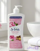 لوسیون بدن استیو ایوز مدل Smoothing Rose & Argan Oil حجم 621 میلی‌لیتر