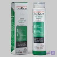 شامپو مو بایوریچ مناسب موهای چرب حجم 250 میلی‌لیتر، کاهش‌دهنده چربی، تقویت‌کننده فولیکول مو، مناسب موهای چرب، مناسب خانم‌ها و آقایان