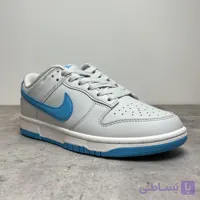 کتونی زنانه نایک SB مدل Dunk low Pure Platinum رنگ آبی طوسی