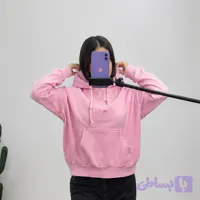 هودی سنگشور زنانه Pull&Bear | صورتی باکسی