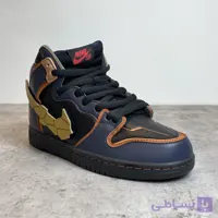 کتونی زنانه ساق‌دار نایک SB مدل Dunk High Pro QS Unicorn Gundam Banshee