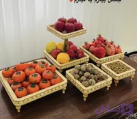 سرویس پذیرایی قابل شستشو مهره دار پایه خراطی5تکه