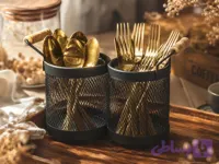 جا قاشقی دو دسته فلزی ضد زنگ ضد آب