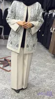 کت وشلوار حریر سوزندوزی