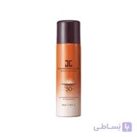 اسپری ضد آفتاب بی رنگ جی جون SPF50 مدل real مناسب انواع پوست حجم 100 میلی لیتر