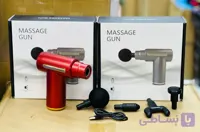 ماساژور تفنگی شارژی مدل Massage Gun | قدرتمند، کم‌صدا و اقتصادی - قرمز