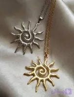 ست وارداتی گردنبند و‌گوشواره اسپیرال خورشیدی🌀
