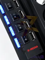 هاب 4 پورت USB 2.0 | با 4 کلید هر 4 پورت | مارک X-NOVA X102 ــ کد_1016