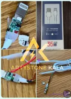 کد_436 کابل شارژر آیفون تمام مس( 2آیسی ) کیفیت تمام اورجینال
