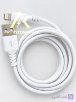 کابل آیفون 7 مناسب آیفون 6 تا آیفون X قابلیت انتقال دیتا طول 1 متر. کد_412