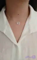 گردنبند کهکشان آبکاری نقره