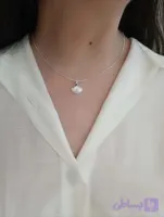 گردنبند طرح صدف مینیمال