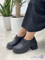 کفش زنانه لوفر چرم بیاله