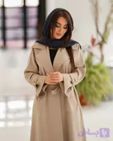 مانتو بلند در رنگ‌بندی پشت چاکدار