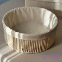 سبد مکرومه نظم دهنده لباس و وسایل قطر ۴۰ ارتفاع ۱۰ رنگ سایز بدلخواه شما قابل سفارش کد سفارش ۷۲