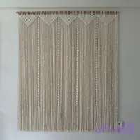 پرده مکرومه طرح گره پیچ در رنگ ابعاد دلخواه کد سفارش 5
