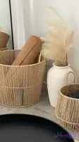 سبد لاندری مکرومه نظم دهنده لباس و وسایل قطر 30 ارتفاع 40رنگ سایز بدلخواه شما قابل سفارش کد سفارش ۷۱