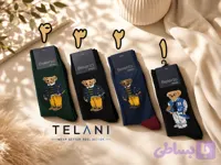 جوراب نخ پنبه طرح تدی
