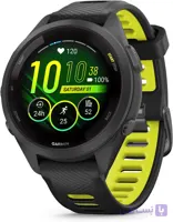 ساعت هوشمند ورزشی Garmin Forerunner 265S – سایز ۴۲ میلی‌متر، رنگ مشکی/زرد