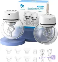 شیردوش برقی پوشیدنی Bellababy – ست دوتایی (Hands-Free) با فلنج‌های متنوع برای راحتی حداکثری
