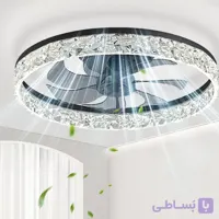 پنکه سقفی مدرن 20 اینچی AM ANNA به همراه چراغ LED – هوشمند، ریموت‌دار و بی‌صدا
