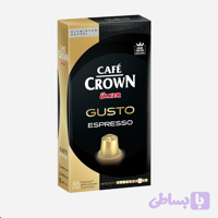 کپسول قهوه cafe crown مدل gusto بسته 10 عددی