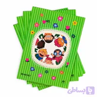 دفتر نقاشی ۴۰ برگ میکرو طرح دوستان شاد سبز