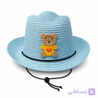 کلاه حصیری بچگانه طرح خرسی