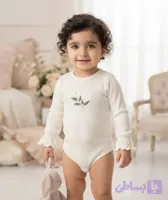 بادی نوزادی دخترانه کبریتی پاییزی طرح بابونه