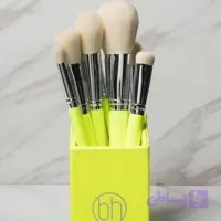 ست براش 12 تیکه بی اچ رنگ لیمویی BH Cosmetics Brush Set 12pcs