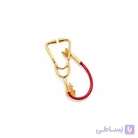 سنجاق سینه گوشی پزشکی قرمز