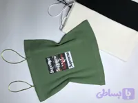 کراپ تاپ بند ماکارون طرح "Supreme" نخ پنبه