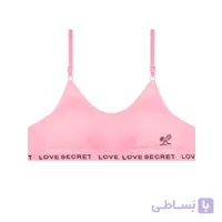 سوتین ورزشی دخترانه نخی دولایه کش LOVE SECRET
