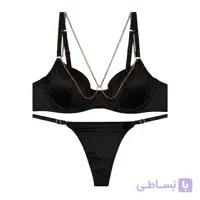 ست شورت و سوتین اسفنجی فنردار میکروفایبر کاپ C