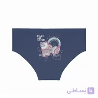 شورت زنانه اسلیپ نخی پشت چاپی طرح اردک وزنه بردار – سایز XL برند کندیمیز