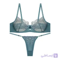 ست شورت و سوتین فنردار تورگاز گلدوزی بالا دالبری برند مولان