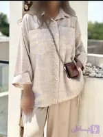 شومیز لینن زنانه (کد C5UYF)