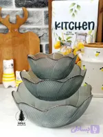 کاسه شیشه‌ای گلبرگی